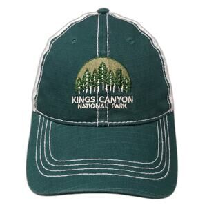 Prairie Mountain Kings Canyon National Park Trucker Hat Green One Size Mesh Cap